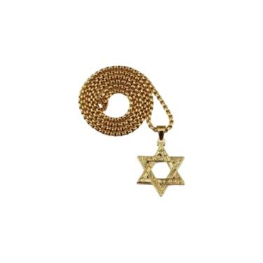 Imagem de Corrente Com Pingente Estrela De Davi