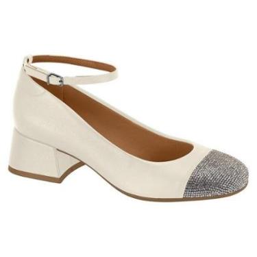Imagem de Sapato Vizzano Mary Jane Salto Baixo Bico Strass-Feminino