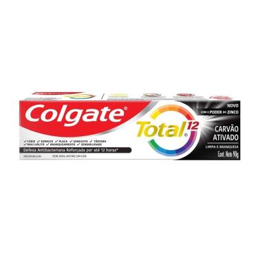 Imagem de Creme Dental Colgate Total 12 Carvão Ativado 90g