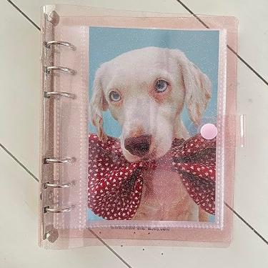 Imagem de Álbum de fotos de cabine de fotos 2 x 6 – 6 anéis para fichário brilhante para notebook com glitter e capas para fotos de 20 2 x 6 – serve para 80 tiras deslizantes para cabine fotográfica (10 x 15