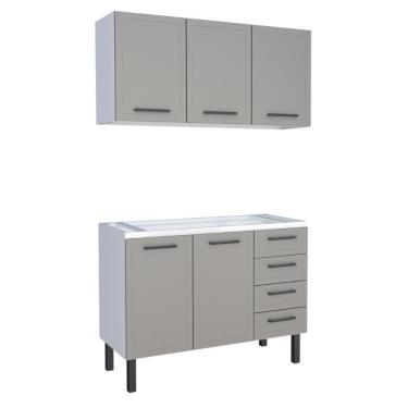 Imagem de Jogo De Balcão De Armário Suspenso Anori Cinza