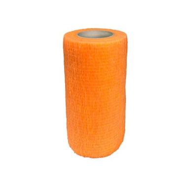 Imagem de Atadura Bandagem Adesiva Flexível de Latex 10cm X 4.5m Laranja Hoppner