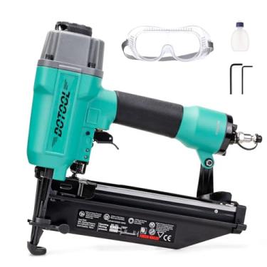 Imagem de DOTOOL Finish Nailer 16GA Pistola de pregos pneumática de 2,5 cm a 2-1/5.1 cm com ajuste de profundidade sem ferramentas