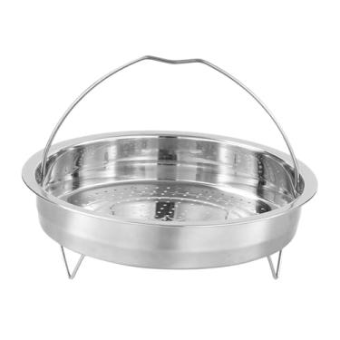 Imagem de Cesta de vapor em aço inox, suporte para ovos e frutos do mar, utensílio de cozinha, 24cm