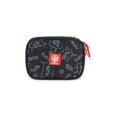 Imagem de Estojo Escolar Quadrado Box Baú Youtuber Enaldinho Com Divisoria - Lux