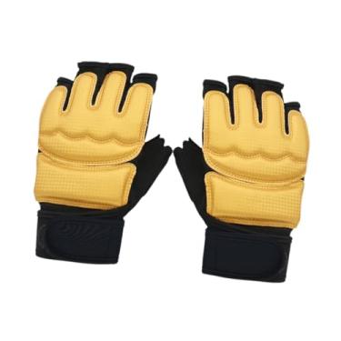 Imagem de UGPLM Luvas de sparring de kickboxing, meio dedo, absorve choque, eva, pu, treinamento, mma, equipamento manual para luta, sombra, boxe, esportes, M