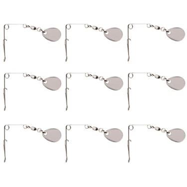 Imagem de Lâminas giratórias de pesca para isca giratória tipo de peixe - Spinnerbait para isca de peixe (11 peças prata Colorado Spinners)