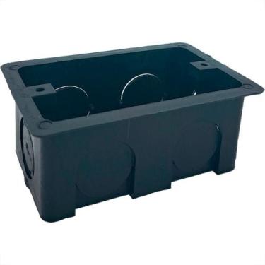 Imagem de Caixinha De Luz Pvc Brascom Preta 4X2 - Kit C/100 Pecas