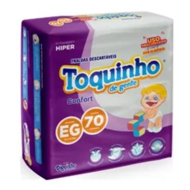 Imagem de Fralda Infantil Toquinho Confort Sec Embalagem Hiper, EG