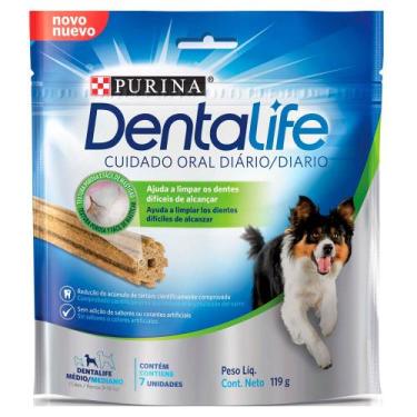 Imagem de Petisco DeltalLife para Cães Adultos Raças Médias Frango 119g - Purina