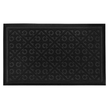 Imagem de Capacho 45x75cm Tapete de Porta Antiderrapante Borracha Alta Durabilid