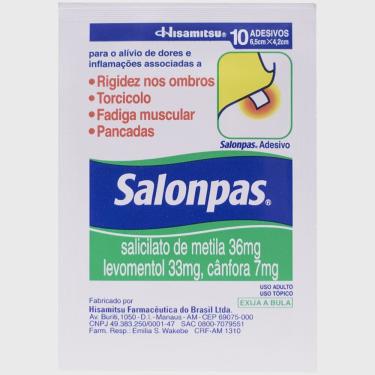 Imagem de Salonpas adesivo pequeno 10 unidades