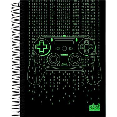 Imagem de Caderno Universitário Estampado 12M - School Basics - Sortido
