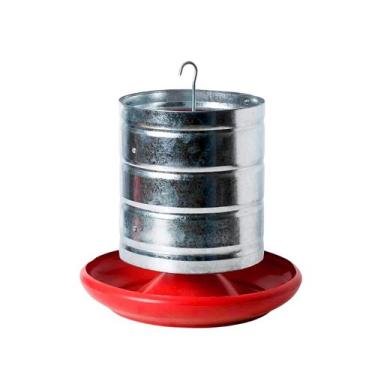 Imagem de Comedouro Tubular Para Galinha E Pintinho 4 Kg Chapa Montado Fuzil