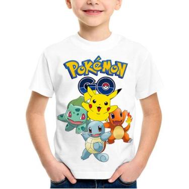 Imagem de Camiseta Infantil e Adulto Pokemon Ash Pikachu Charizard - Anime Max, 