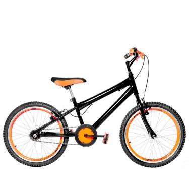 Imagem de Bicicleta Infantil Masculina Aro 20 Aero Cor Preta E Laranja