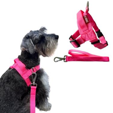 Imagem de Coleira Peitoral Anti-puxão com Guia para Cão de Pequeno Porte - Canadá K9 (rosa)