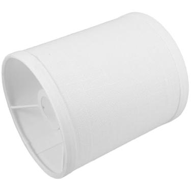 Imagem de Tofficu Abajures De Mesa Abajur Cilíndrico De Alta Transmitância Capa De Tecido Luminárias De Penteadeira Luminária De Mesa Lustre De Chão (Branco)