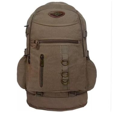 Imagem de Mochila Grande Lona 60 Litros KVN expansiva reforçada masculino kvn 30