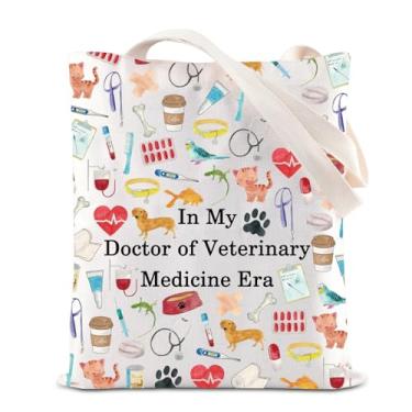 Imagem de KUIYAI Sacola de Técnico Veterinário Veterinário Presente da Semana de Pós-Graduação em Meu Médico da Era da Medicina Veterinária para Veterinário, Vetmedicineerats-us, middle