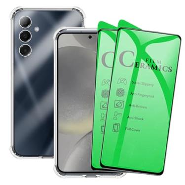 Imagem de Kit Capa Capinha Case + 2 Películas De Cerâmica Anti Impacto Para Samsung Galaxy S24 Plus