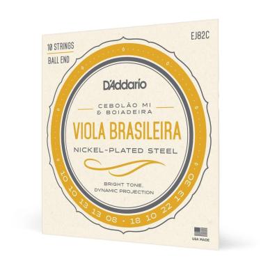 Imagem de Encordoamento Viola Brasileira D Addario Nickel-Plated EJ82C [F035]