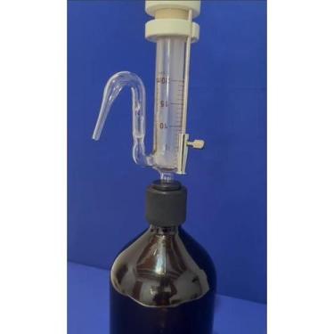 Imagem de Repipetador Dispensador 10Ml Com Frasco Ambar 1000Ml - Rplabor