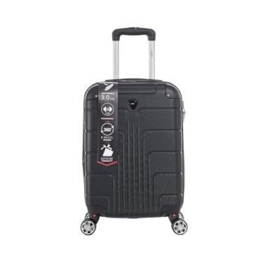 Imagem de Mala Bordo Padrão Anac Expansor Rodas 360º Zíper Antifurto (PRETO)