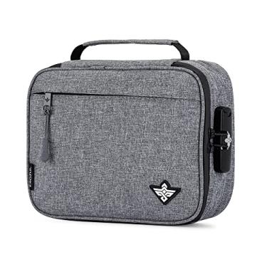 Imagem de Erozul Exodus Storage Travel Bag with Combination Lock Water Resistant Organizer Case + Bonus Gifts (Grey)