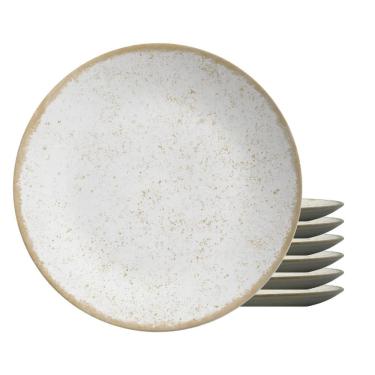 Imagem de Jogo De Pratos Sobremesa Cerâmica 6Pcs 20Cm Organic Alleanza