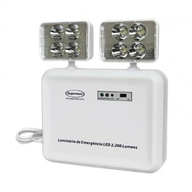 Imagem de Luminária de Emergência LED 2200 Lumens - Segurimax - Bivolt