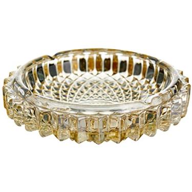 Imagem de Cinzeiro de ervas daninhas cristal AshTray criativo grande cinza bandeja escritório hotel sala de estar cinzeiro ornamentos transparente ashtrey cinzeiros para cigarros