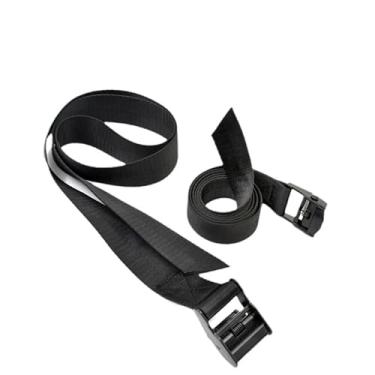 Imagem de Pacote com 2 tiras de amarração - correias de amarração correias de nylon cintos resistentes ajustáveis para bagagem, mala de viagem, frete de carga (150 cm C)