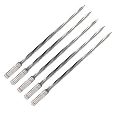 Imagem de 5x Espeto Espada Inox 40cm Cabo Revestido Alumínio Churrasco