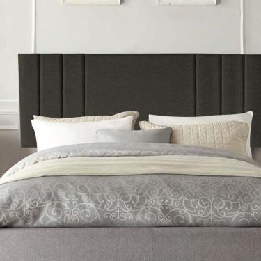 Imagem de Painel Estofada Grécia 100cm Solteiro Para Cama Box Quarto Linho Marrom - Gat Magazine