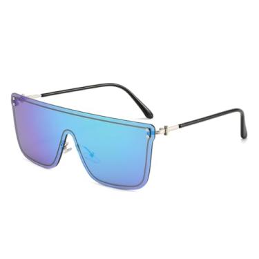 Imagem de Óculos de sol sem armação e sem bordas, escolha extremamente moderna, elegante e prática (verde)