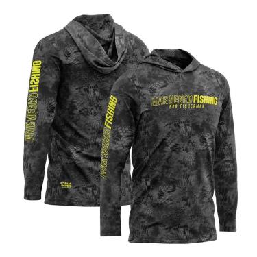 Imagem de Camisa Sublimada com Capuz Proteção Solar UV Dark - Mar Negro-Masculino