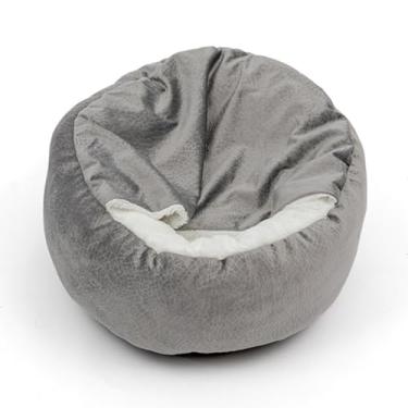 Imagem de Camas calmantes para cães e Covas gatos com Capa Capuz redondas macias fofas Pets Pequenos Médios Grandes Indoors Cama cão gato