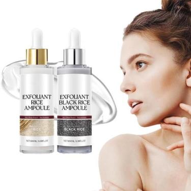 Imagem de Esfoliante de arroz macio, 2 peças em preto e branco para todos os tip