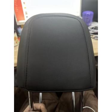 Imagem de INTGET Capa de encosto de cabeça para Jeep Wrangler JL 2025 2026 Acessórios 2018-2024 Descanso de cabeça para assento de carro de caminhão protetor interno de couro do lado do passageiro (pontos