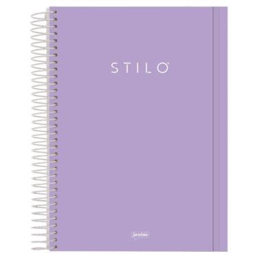 Imagem de Caderno Universitário 10M PP 160F Stilo Lilás Pastel 6885777 - Jandaia
