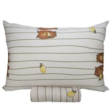 Imagem de Jogo De Lençol Capivara Infantil Cama Solteiro Doce Vida Kids 2 Peças 