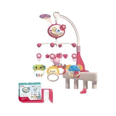 Imagem de Móbile Para Berço De Bebê Com Luzes, Música E Projeção, Controle Remot