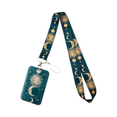 Imagem de Cordão De Pescoço Anime Fases Da Lua E Sol, Chaveiro, Porta-Crachá E P