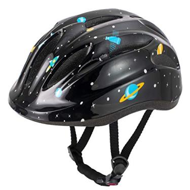 Imagem de DRBIKE Capacete infantil de bicicleta para meninos e meninas de 3 a 9 anos, equipamento de proteção de ciclismo para crianças e pré-escola – Certificado CSPC para segurança (rosa, azul, vermelho, roxo) (preto, M: 54 a 57 cm)