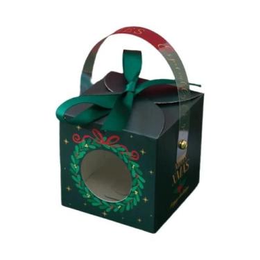 Imagem de Caixa De Doces Para a Véspera De Natal Com 5 Peças, Caixa De Presente 