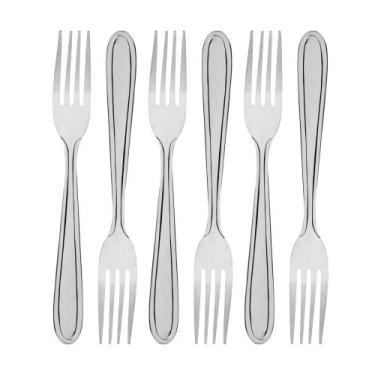Imagem de Conjunto 6 Garfos para Sobremesa Gastro Aço Inox Lyor