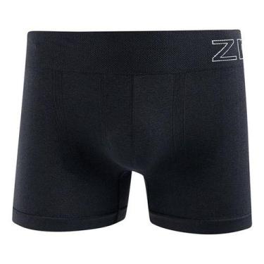 Imagem de Cueca Boxer Masculina Zee Rucci Microfibra Confortável Poliamida, Pret