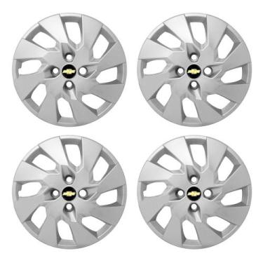 Imagem de Jogo Calota Aro 14 Corsa Celta Onix Prisma Emblema Resinado - GFM