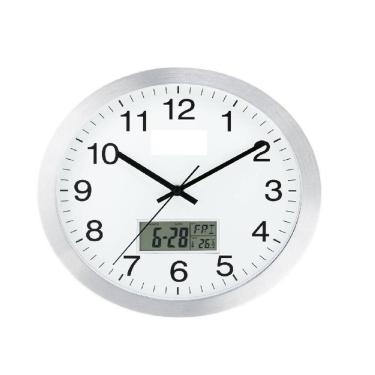 Imagem de Relógio de Parede Yeet Completo com Termômetro Digital, Calendário e Despertador com Vi...